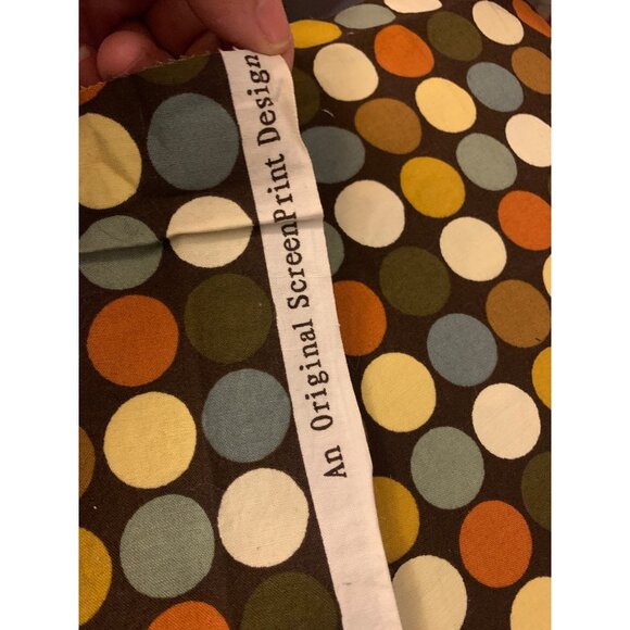 Polka Dot Cotton Fabric By Original Screenprint 1/2 Yard 42" Wide Crafts & Sewin - Picture 3 of 5